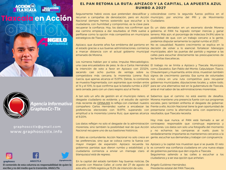 #GraphosCc #Tlx #Noticias #BarrsdeOpinión #Columna #Columna | #TlaxcalaenAcción | El PAN retoma la ruta: Apizaco y la capital, la apuesta azul rumbo a 2027. Por Ángelo Gutiérrez by the #AIGCcTlx
