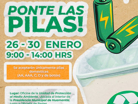 #GraphosCc #Tlx #Noticias #Municipios #Huamantla | GOBIERNO MUNICIPAL DE HUAMANTLA LANZA LA PRIMERA CAMPAÑA DE RECOLECCIÓN DE PILAS USADAS