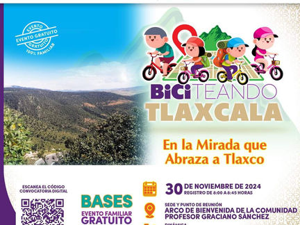 #GraphosCc #Tlx #Noticias #Municipios #Tlaxco | El Gobierno del Estado, y el Gobierno Municipal Tlaxco 2024-2027, a través del #IDET invita Biciteando Tlaxcala