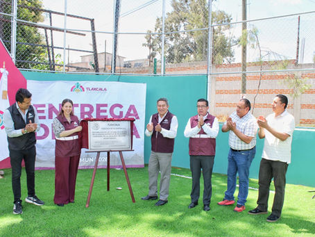 #GraphosCc #Tlx #Noticias #Municipios #TlaxcalaCapital | INAUGURA ALCALDE DE TLAXCALA REHABILITACIÓN DE LA CANCHA BLAS "CHARRO" CARVAJAL, OBRA IMPULSADA POR ALFONSO SÁNCHEZ GARCÍA