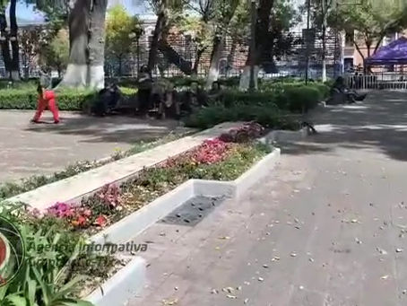 #AIGCcTlx | #EsNoticia Resguardan las letras monumentales de Tlaxcala, por manifestaciones