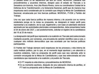 #GraphosCc #Tlx #Noticias | PT Tlaxcala fija su postura sobre el proceso de designación de candidatura al gobierno del estado