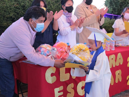 #AIGCcTlx | Celebra Vicente Morales graduación de niñas y niños egresados de nivel preescolar