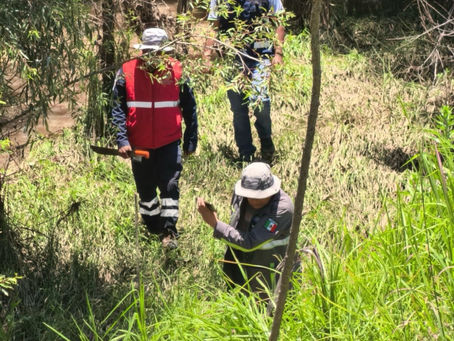 #GraphosCc #Tlx #Noticias #Municipios #Ixtacuixtla | Recorren autoridades municipales y estatales el río Ajejela para evaluar su estado y prevenir contingencias