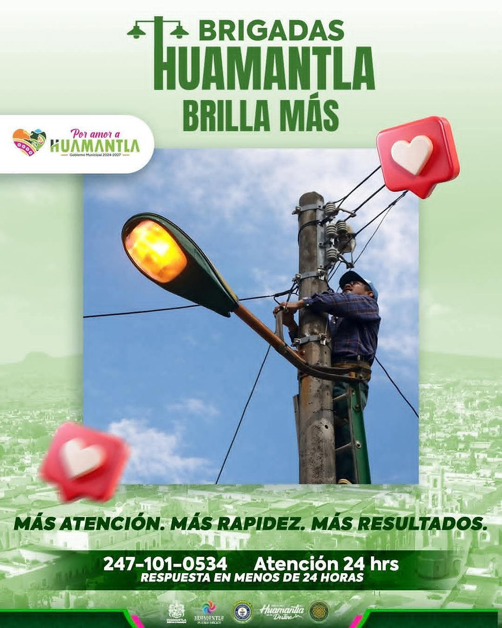 #GraphosCc #Tlx #Noticias #Municipios #Huamantla | Huamantla inicia el programa “Brigadas Huamantla Brilla Más” para mejorar atención a luminarias