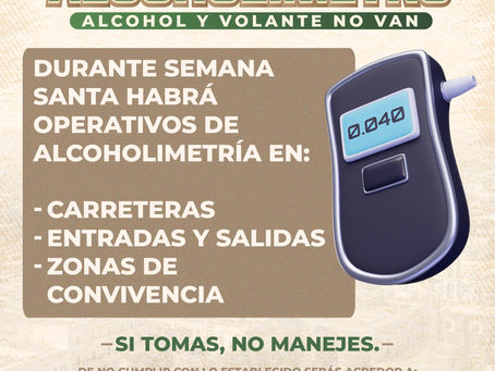 #GraphosCc #Tlx #Noticias #Municipios #Huamantla | IMPLEMENTAN OPERATIVO DE ALCOHOLÍMETRO EN LA ZONA ORIENTE COMO PARTE DE “SEMANA SANTA SEGURA 2026