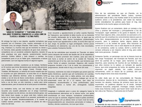 #GraphosCc #Tlx #Noticias #BarradeOpinión #Columna #RaícesyTradicionesdemiPueblo | Argus de Tezoquipan” y “Fantasma Sevilla” San Jorge Tezoquipan, pioneros de la lucha libre en Tlaxcala. Por ERM