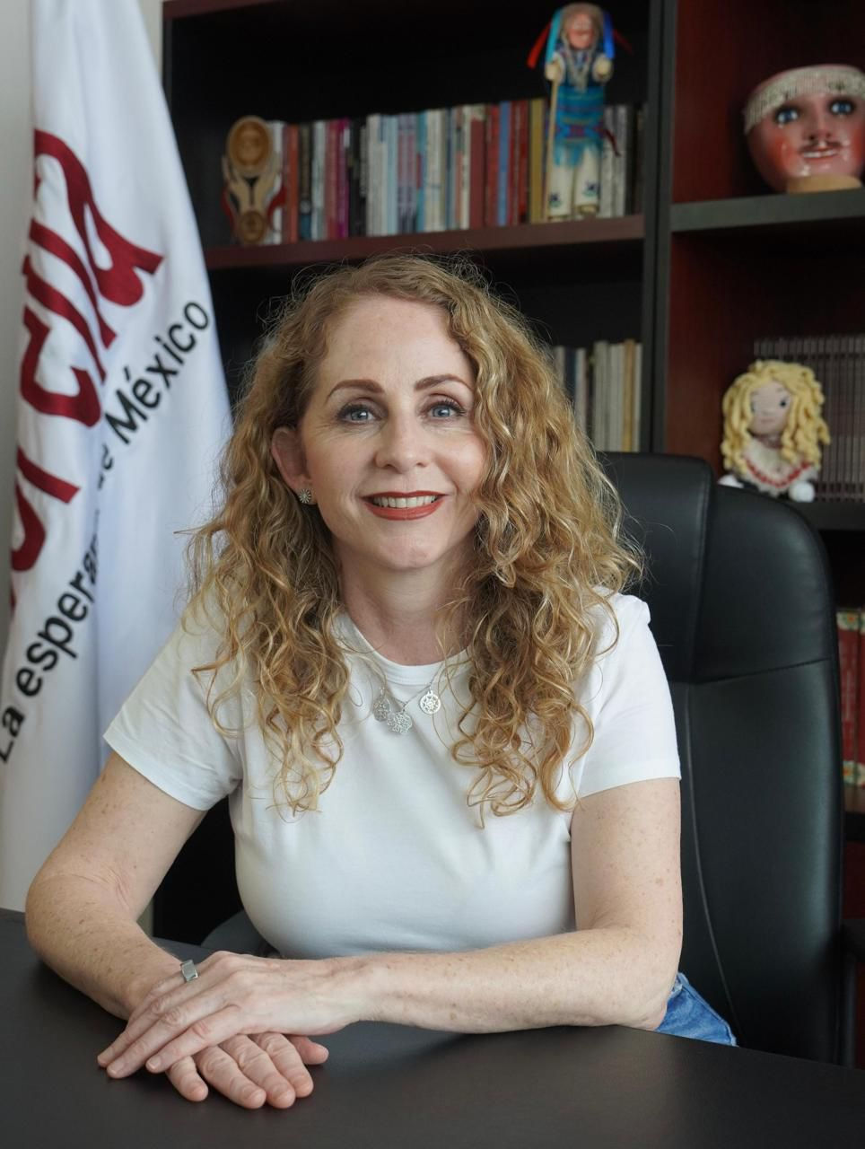 #GraphosCc #Tlx #Noticias | Marcela González reconoce liderazgo de Claudia Sheinbaum en defensa de la nación