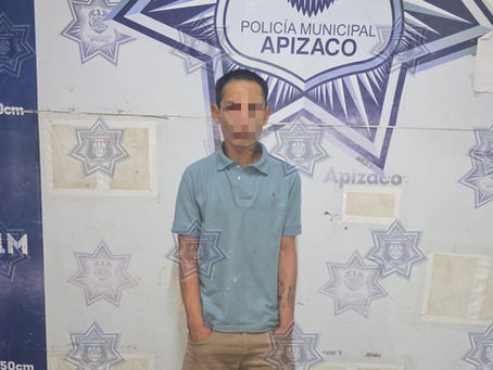 #GraphosCc #Tlx #Noticias #Municipios #Apizaco | DETIENE POLICÍA DE APIZACO A MASCULINO POR INTENTO DE ROBO.