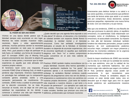 #GraphosCc #Tlx #Noticias #BarradeOpinión #Columna #RitmosPropios | EL PODER DE SER UNO MISMO. Por Miguel Ángel Sosa by #AIGCcTlx