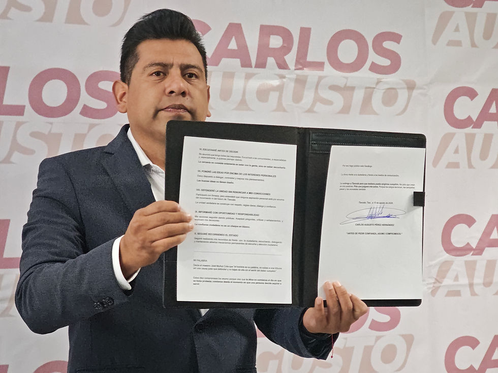 #GraphosCc #Tlx #Noticias | ANTES DE PEDIR CONFIANZA, ASUMO COMPROMISOS: CARLOS AUGUSTO