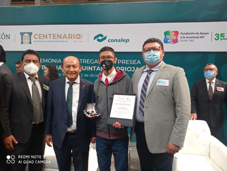 #AIGCcTlx | RECIBE ALUMNO DE CONALEP, PLANTEL AMAXAC, PRESEA BERNARDO QUINTANA ARRIOJA 2021