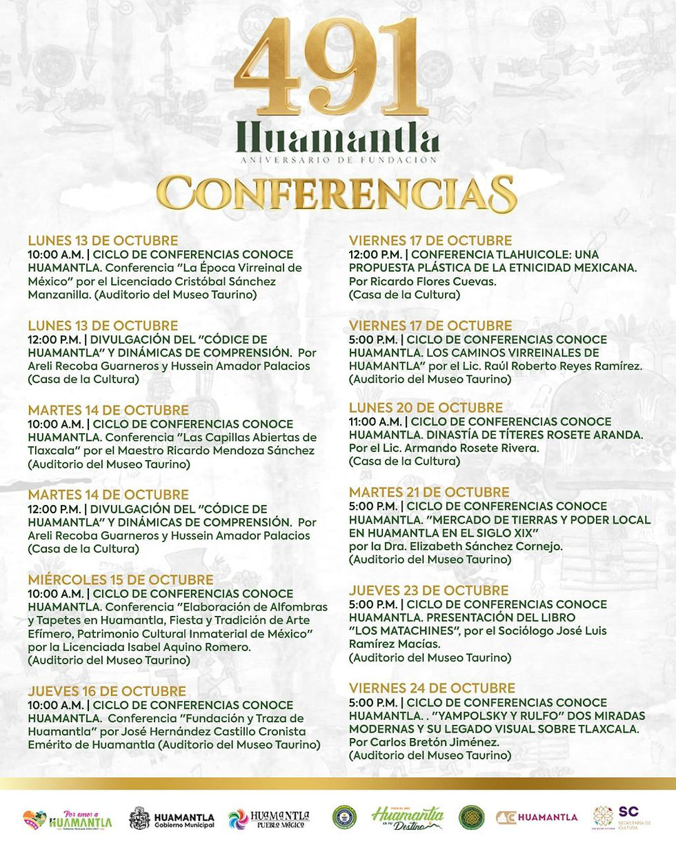 #GraphosCc #Tlx #Noticias #Municipios #Huamantla |  Huamantla celebra su 491 aniversario con un Ciclo de Conferencias que fortalece la identidad y el conocimiento histórico del municipio