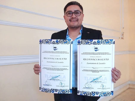 #GraphosCc #Tlx #Noticias #Municipios #Zacatelco | Gobierno Municipal de Zacatelco recibe reconocimiento por cumplimiento total en materia de transparencia