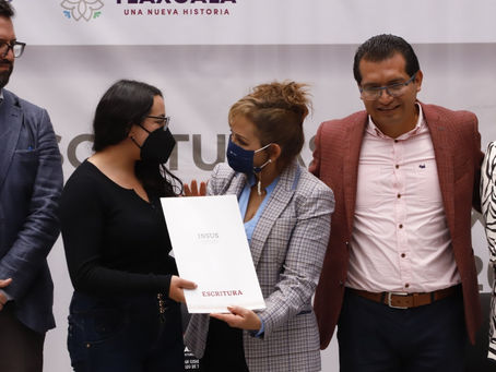 #AIGCcTlx | PROCESO DE ESCRITURACIÓN EN TLAXCALA, EL MÁS ÁGIL DEL PAÍS: GOBERNADORA LORENA CUÉLLAR
