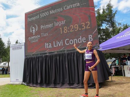#GraphosCc #Tlx #Noticias | ITA LIVI CONDE SE CORONA CAMPEONA NACIONAL EN LOS 5 MIL METROS PLANOS SUB-20 DE LA OLIMPIADA CONADE 2025
