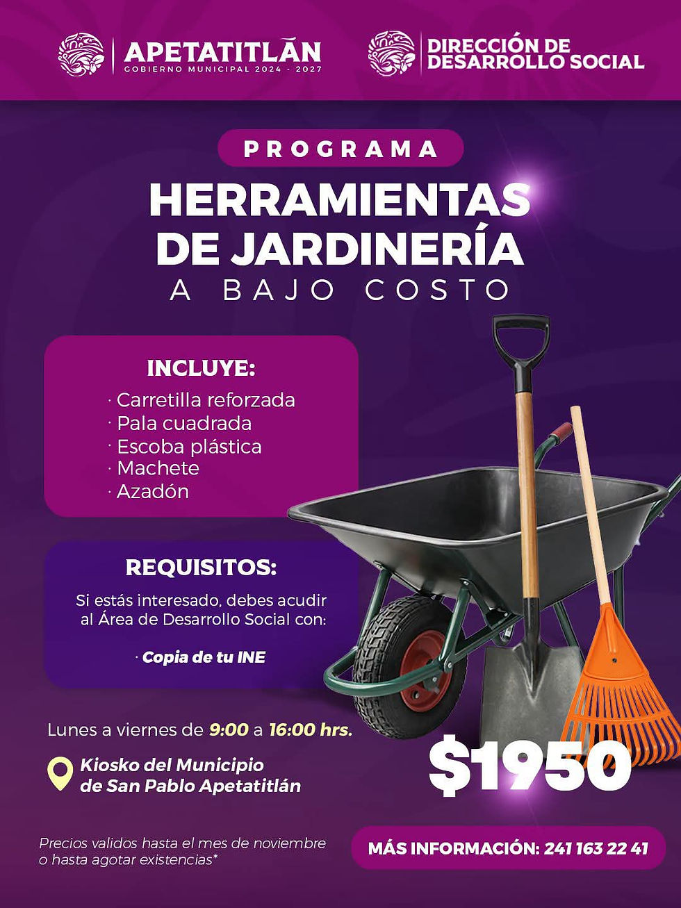 #GraphosCc #Tlx #Noticias #Municipios #Apetatitlán | Lanza Ayuntamiento de Apetatitlán programa de apoyo a la ciudadanía. Checa los detalles ⬇️
