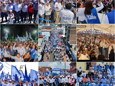 #GraphosCc #Tlx #Noticias | La fuerza azul y la ciudadanía se están volcando en los municipios, estamos imparables: Miriam Martínez