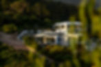 Aerial view of Vyn Guesthouse surrounded by mountains and natural landscape in Cape Town