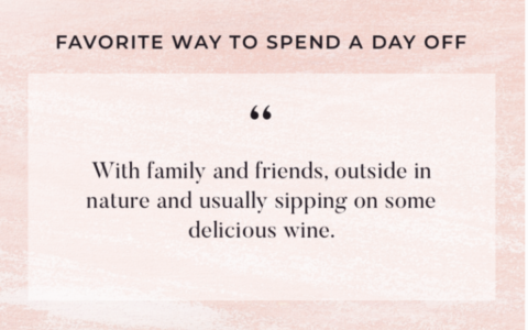 Text on image - spend a day off - with friends and family in nature