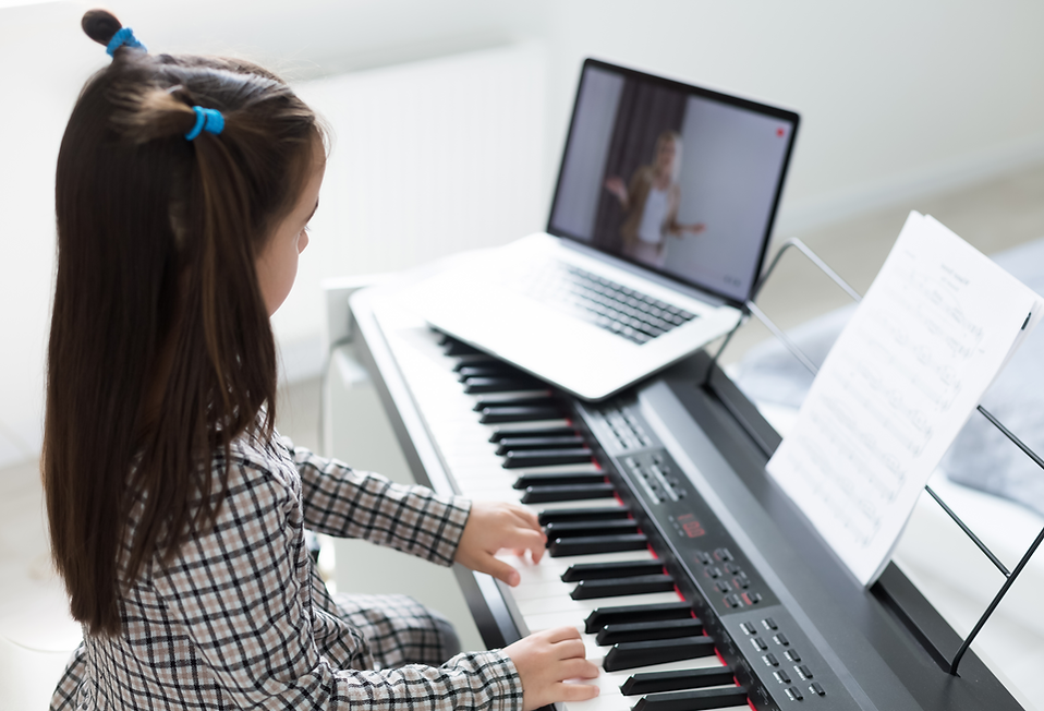 Cours de piano en ligne proposés par Pianissimo, adaptés à tous les niveaux.