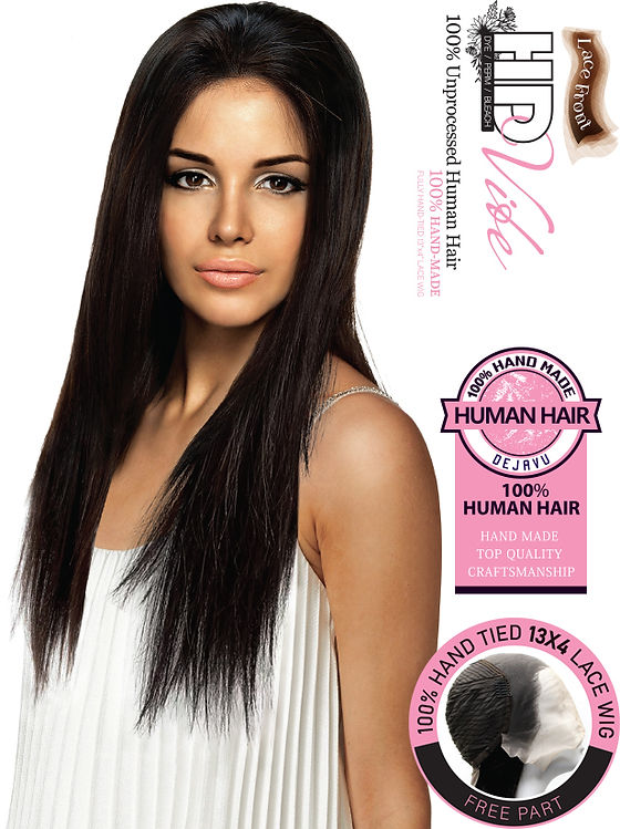 HD VIBE 13X4 STRAIGHT / 100% HUMAN HAIR / Freestyle Part | Dejavu Hair