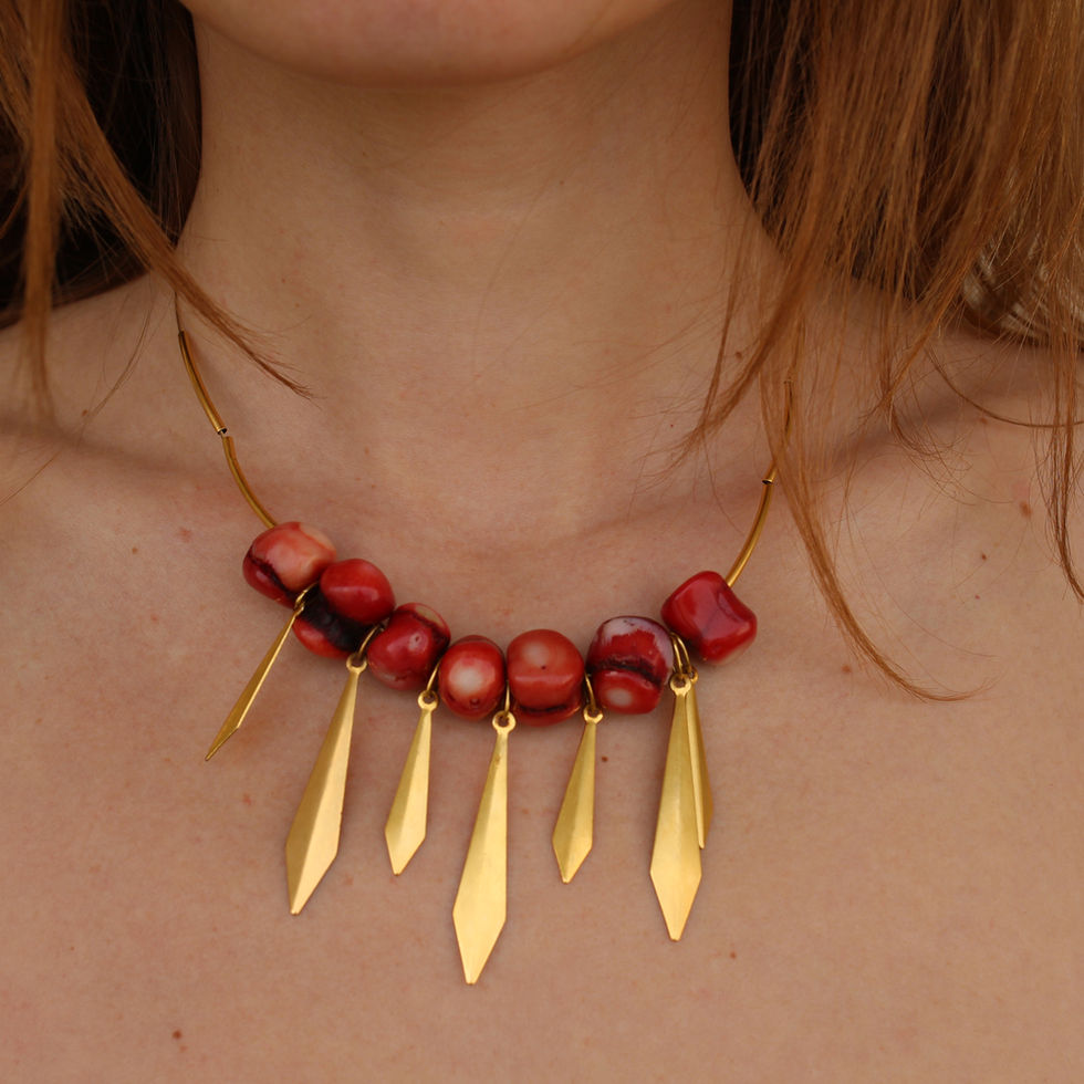 Collier fantaisie fait main