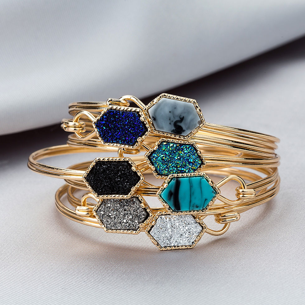 Thumbnail: LRJ BRACELET | Aurora | BLACK Detail Gold Color