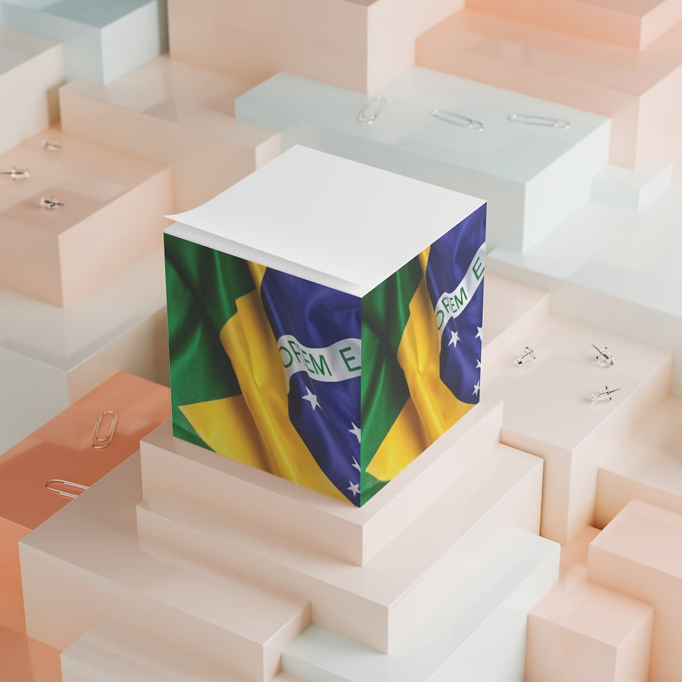 Thumbnail: Bandeira Brasileira Sticky Notes Cube