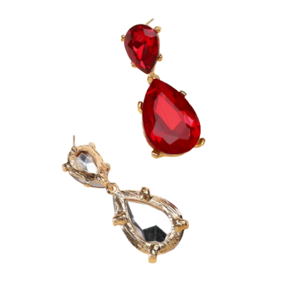 Thumbnail: LRJ EARRINGS | Isabelle | RED Water Drop Shape