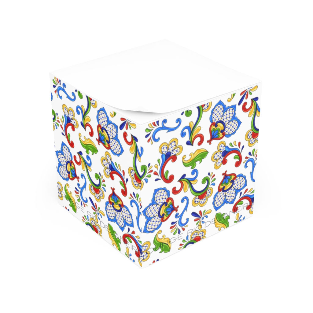 Ladrilhos Portugueses Sticky Notes Cube