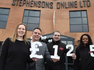 Stephensons Online LTD donation to The Lewis Foundation