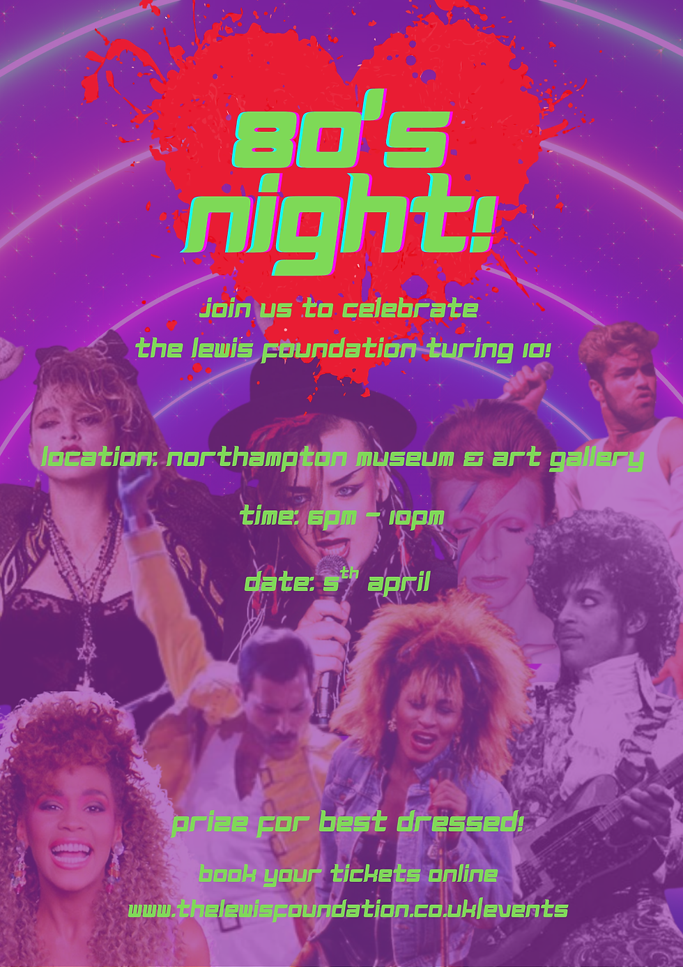 The Lewis Foundation 10th Birthday 80's Night in the museum