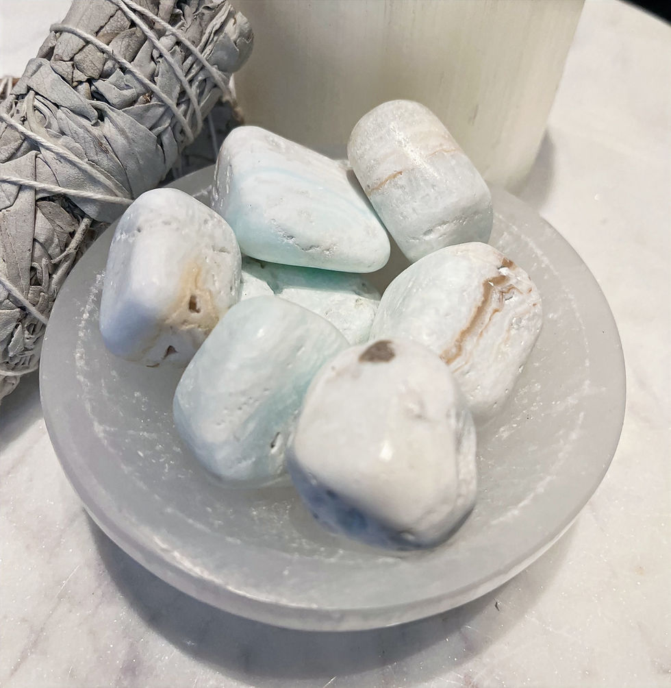 Thumbnail: Blue Calcite Tumbled