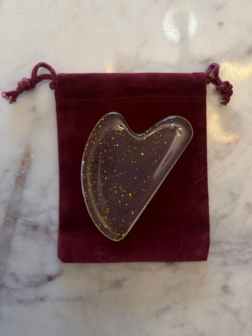 Thumbnail: Resin Gua Sha Facial Massage Tool + Velvet Bag – Multiple Colors Available – Rel