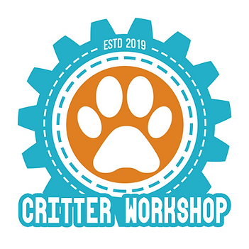 CritterWorkshop logo blue orange transparent white outline square.png