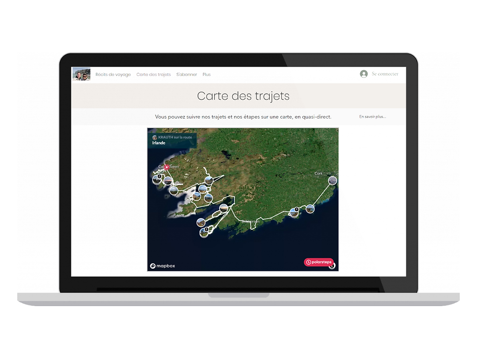 Suivez notre itinéraire sur une carte