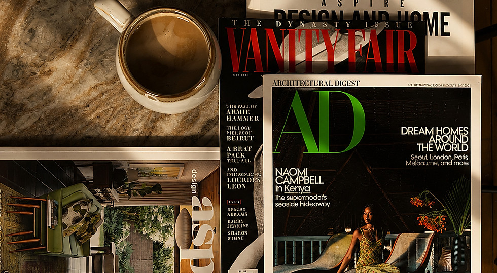 Magazine feature showcasing Isabel Miranda’s Eastern Accents design work