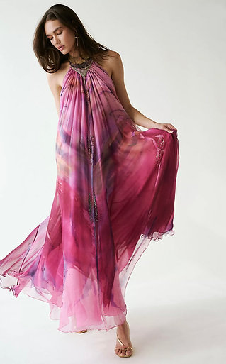 Chains dress- Orchid Pink
