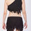 Thumbnail: EYE CUT SHORT/SKIRT RAW EDGE HAND CUT ONE SHOULDER TOP