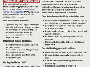 RESTRICTED ITEMS IN CABIN & CHECK-IN BAGGAGE