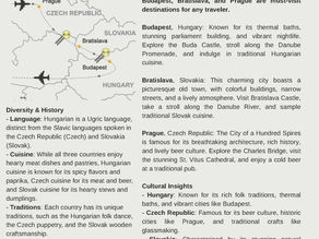 A TALE OF 3 CAPITALS IN CENTRAL EUROPE