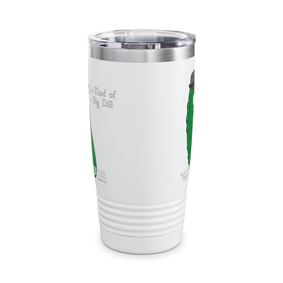 Thumbnail: Funny Pickle Ringneck Tumbler, 20oz - I'm Kind of a Big Dill