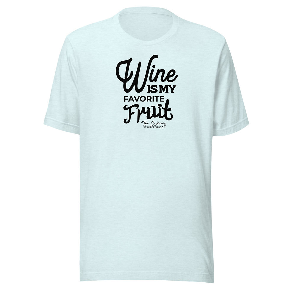 Thumbnail: Unisex Wine is My Favorite Fruit t-shirt