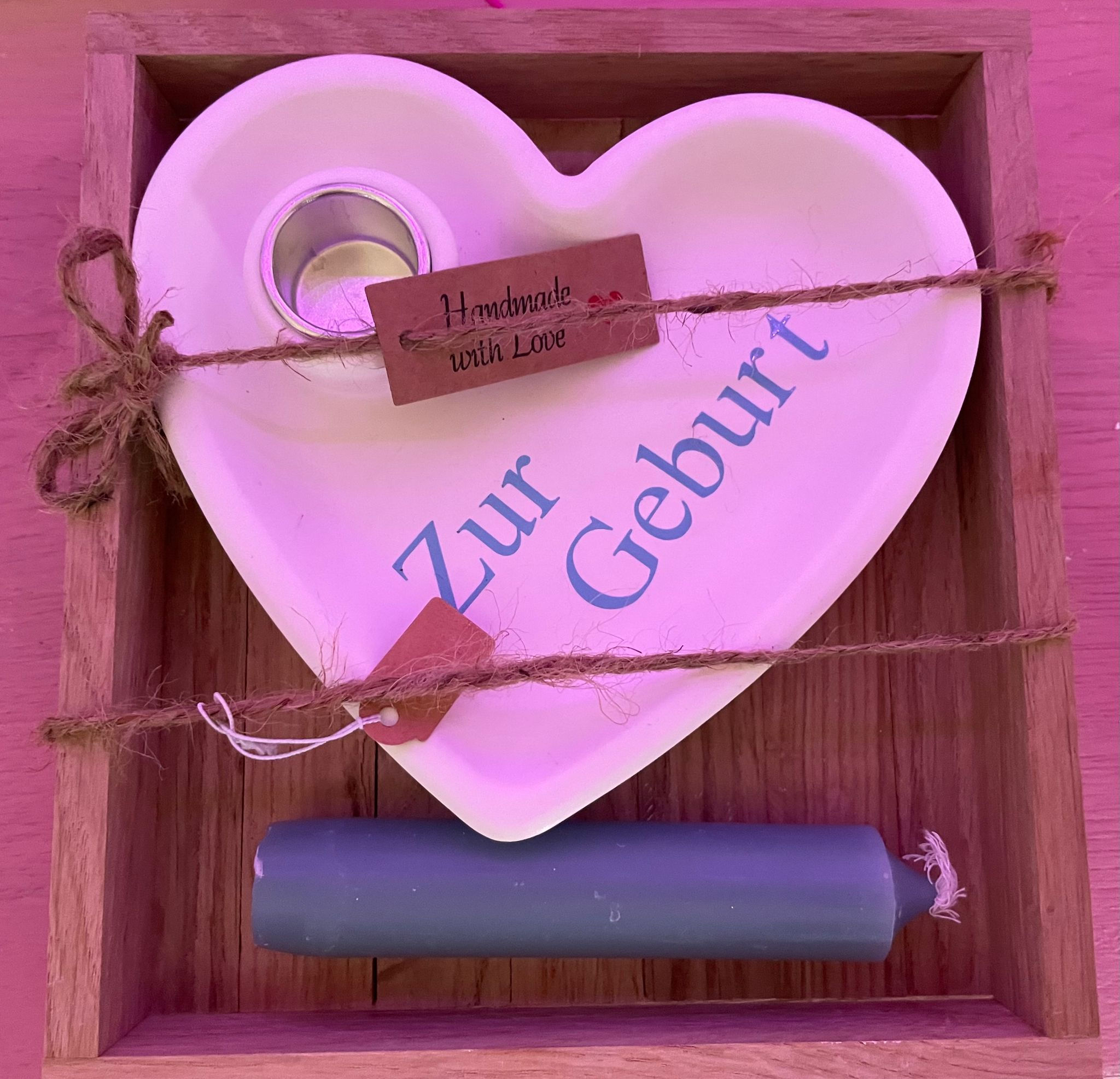 Herzschale zur Geburt