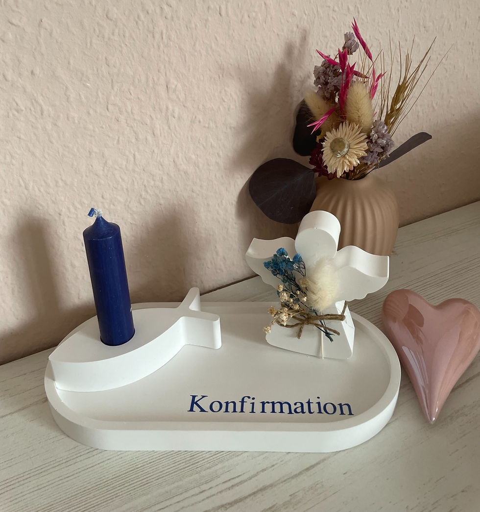 Konfirmations-Tablett Engel