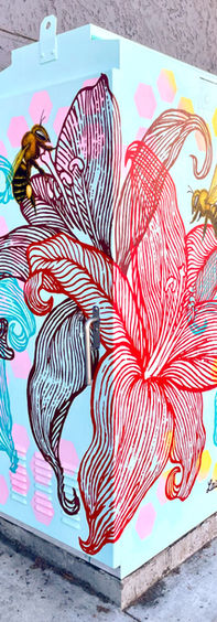 utility box design, public art, mural