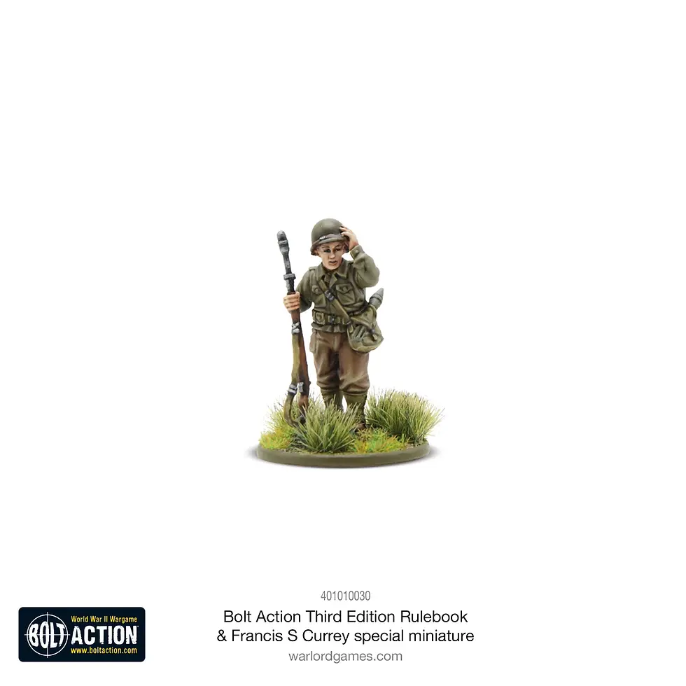 Thumbnail: Bolt Action: Third Edition Rulebook with Francis S. Currey Special Miniature