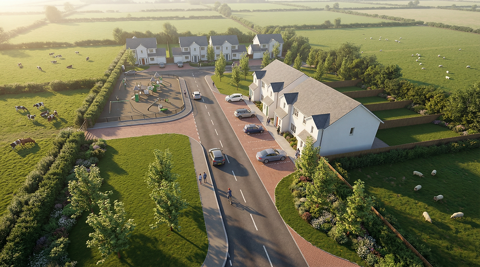 Aerial View of the Proposed Site Layout