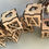 Thumbnail: Set of 4 Letter Tealight Holders
